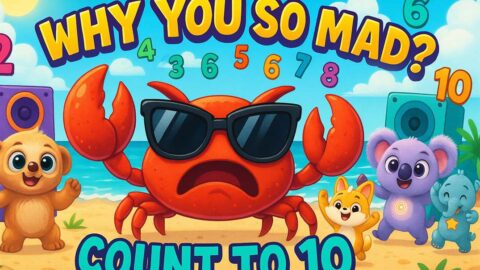 Baby Crab, Why You So Mad?! 🦀🎤 | Hip-Hop ABCs & Counting Song for Kids | Harmony Buds Remix